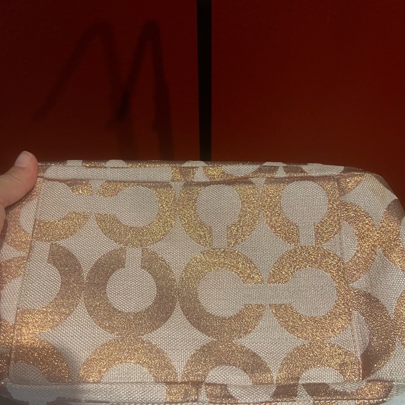 Coach Parker Op Art Rose-gold Shoulder Bag